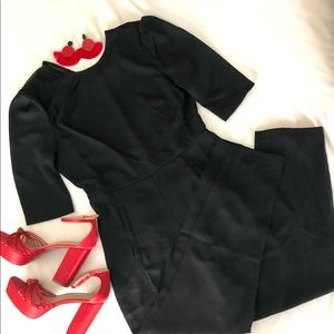 Med 3/4 length sleeve jumpsuit. Shein Premium. blk